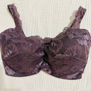 ⭐️⭐️ NEW Soma Intimates Bridget Plum lace cami The Camisole bra 32DD NWT